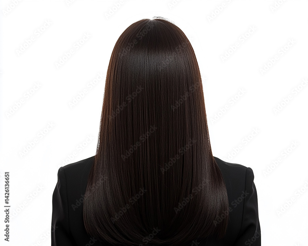 Naklejka premium Beautiful hair of a beauty, hairstyle advertising design