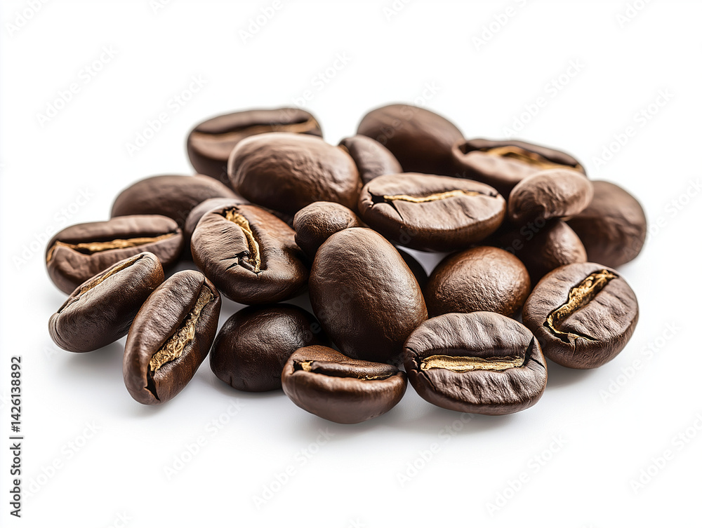 Obraz premium espresso isolated white background