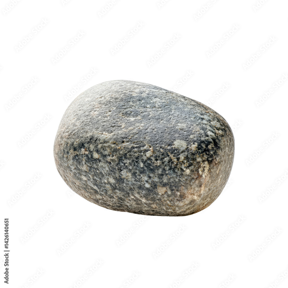 Single Smooth Grey River Rock Isolated on Transparent Background Single Smooth Grey River Rock Isolated on Transparent Background