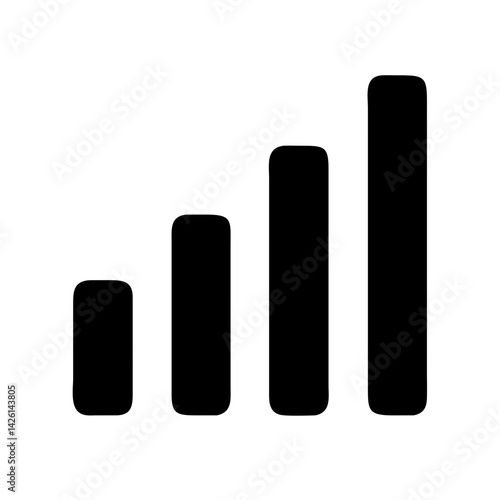 signal bars icon vector illustration
