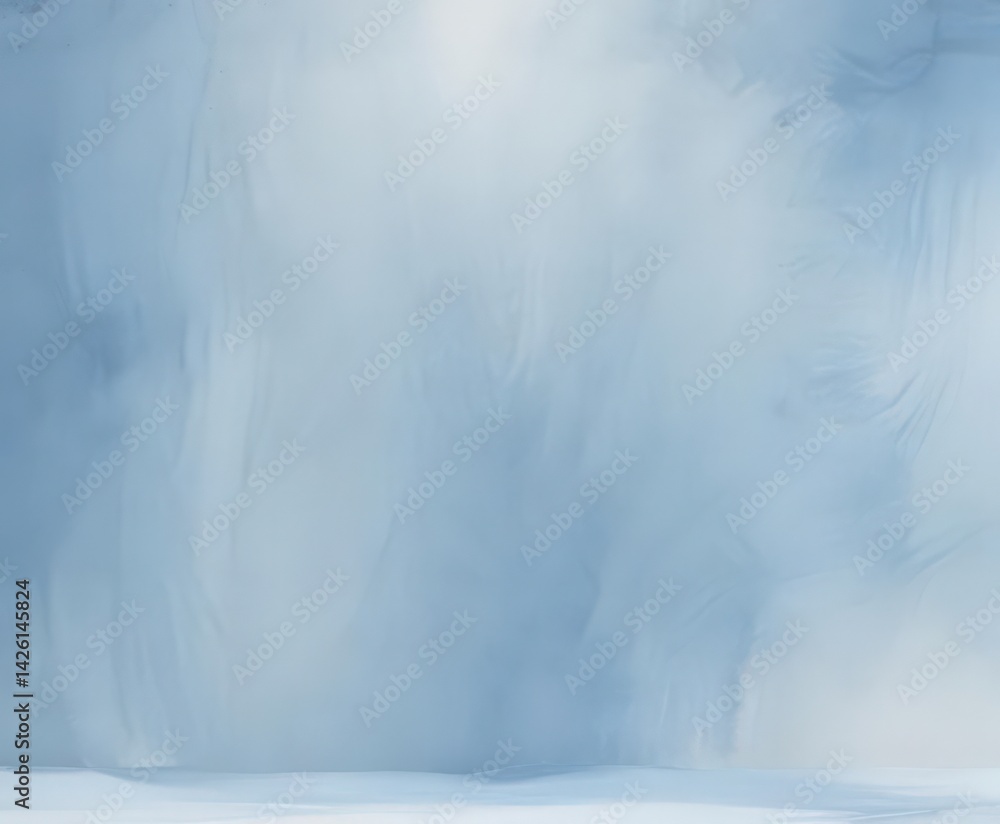 Obraz premium Serene light blue watercolor wash, soft brushstrokes , sky, art, cloud