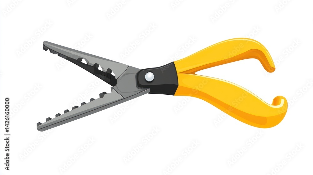 Yellow-handled metal snips Yellow-handled metal snips