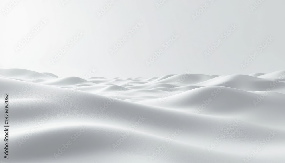 Fototapeta premium Calm movement of white waves serene landscape abstract content minimalist environment aerial view tranquility concept