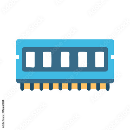 Blue RAM memory module for computer system usage