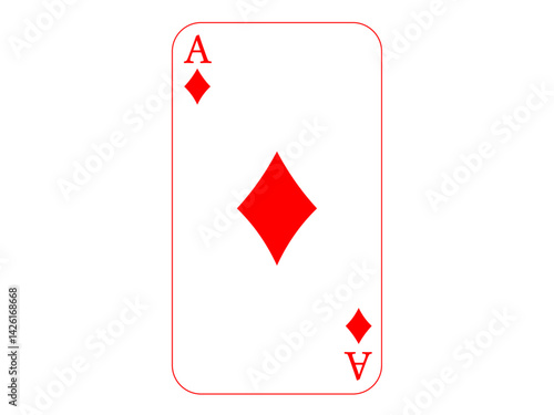 トランプのA　ダイヤ