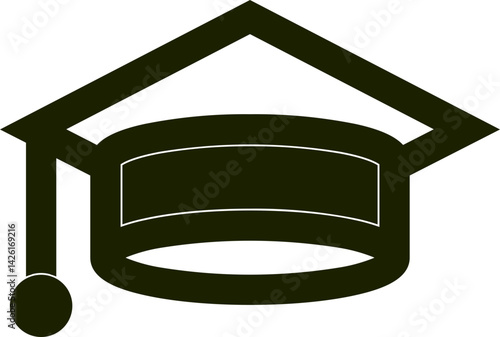 Graduation Cap Rounded  Fill  Icon