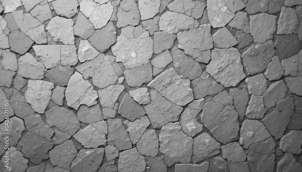 Fragmented stone surface texture abstract background photography indoor workspace close-up visual design