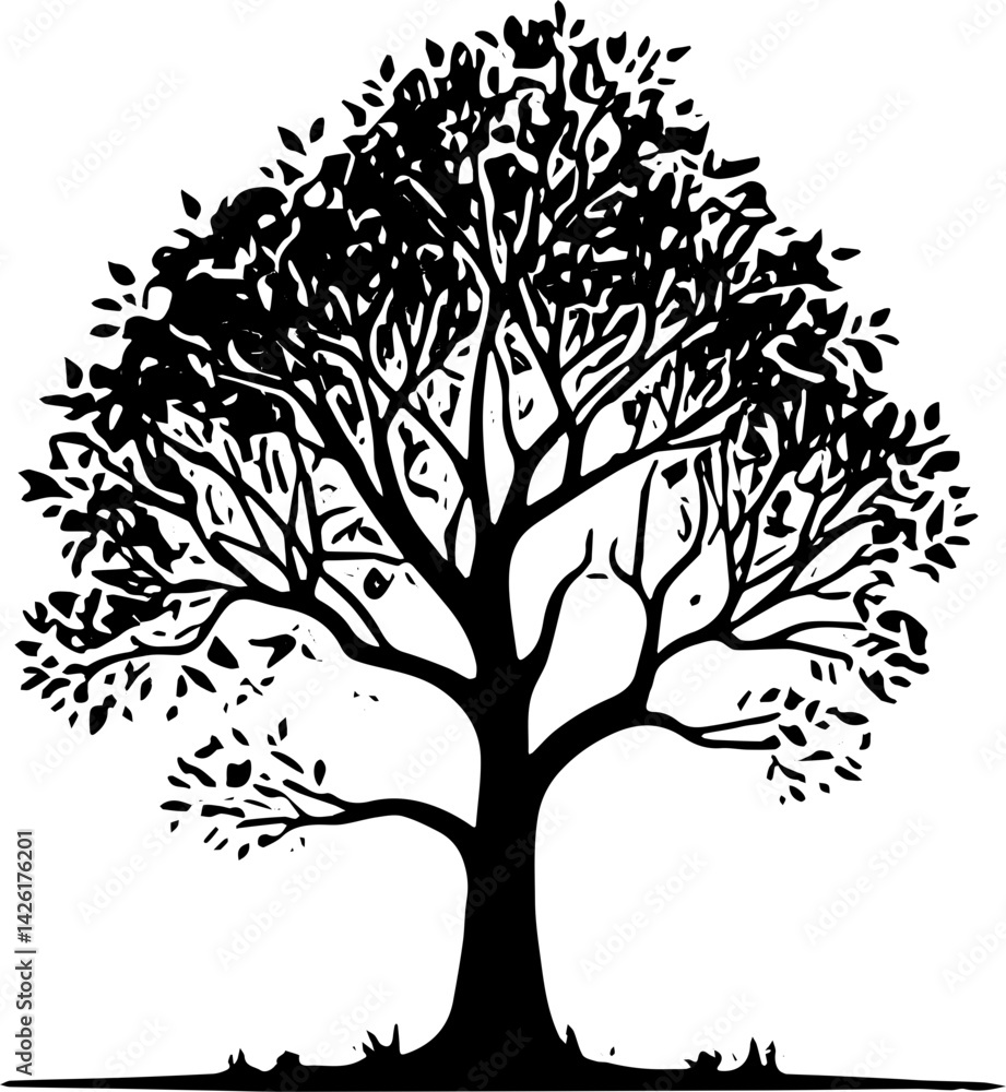 silhoutte tree silhoutte tree