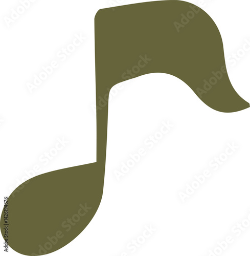 音符の手描きアイコンイラスト