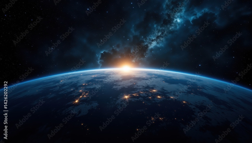 Earth Sunrise in Space Earth Sunrise in Space