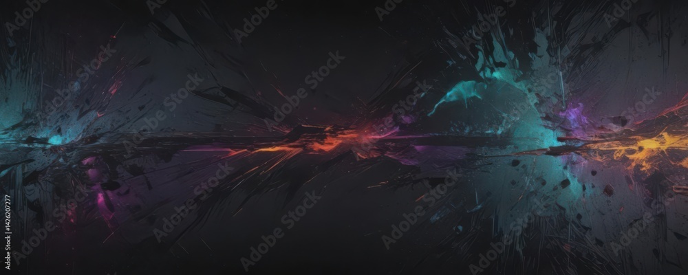 Abstract dark grunge texture with chromatic aberration and heavy color noise , texture background, color Abstract dark grunge texture with chromatic aberration and heavy color noise , texture background, color