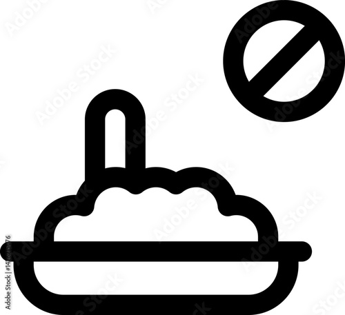 lack of appetite illustration on a white background     