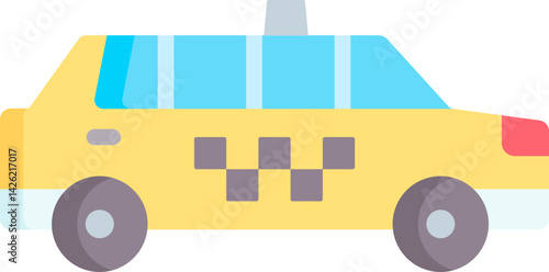 limousine illustration on a white background 