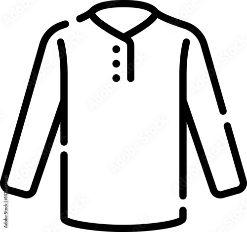 long sleeve illustration on a white background     