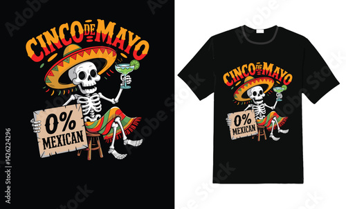 Cinco de Mayo T-Shirt Designs with Fun Mexican Party Themes