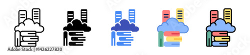 Cloud Library Icon