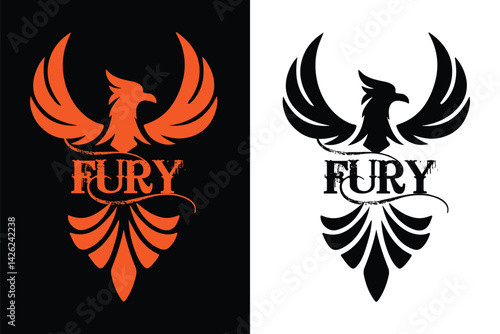 phoneix bird flying colorful feathers