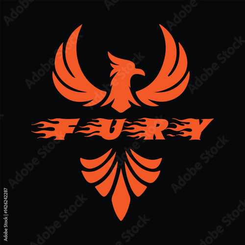 phoneix bird flying colorful feathers