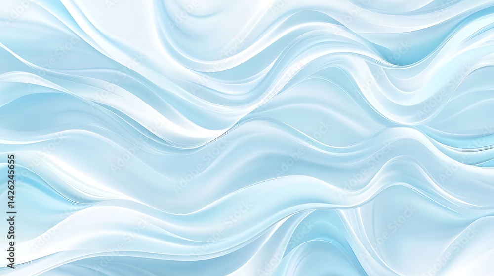 Fototapeta premium Abstract Blue Wave Background. (4)