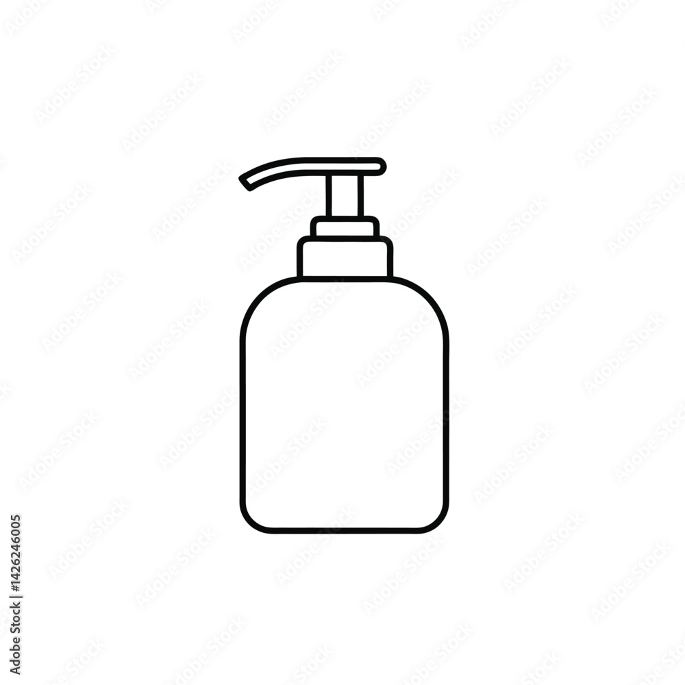 Hand Sanitizer Bottle Vector Icon-Sanitation Product Design for Healthcare and Safety Uses Hand Sanitizer Bottle Vector Icon-Sanitation Product Design for Healthcare and Safety Uses