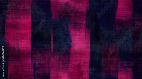 Vibrant fuchsia and navy abstract textile design.