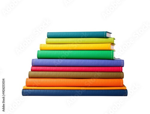 Wallpaper Mural stack of colorful books Torontodigital.ca