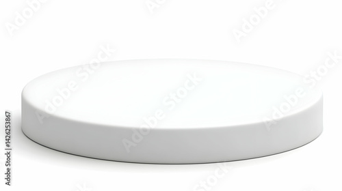 White round pedestal, blank space, studio, product display