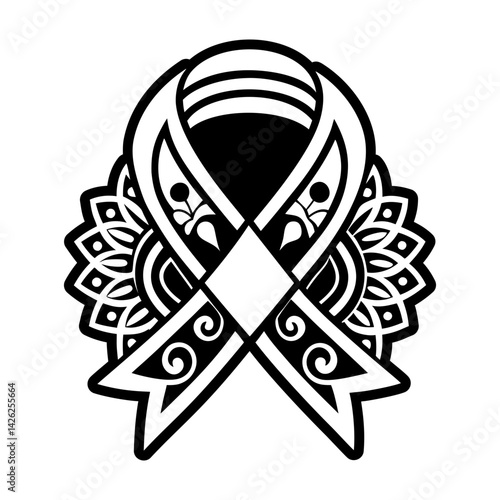 A filled style icon of hispanic shawl symbol