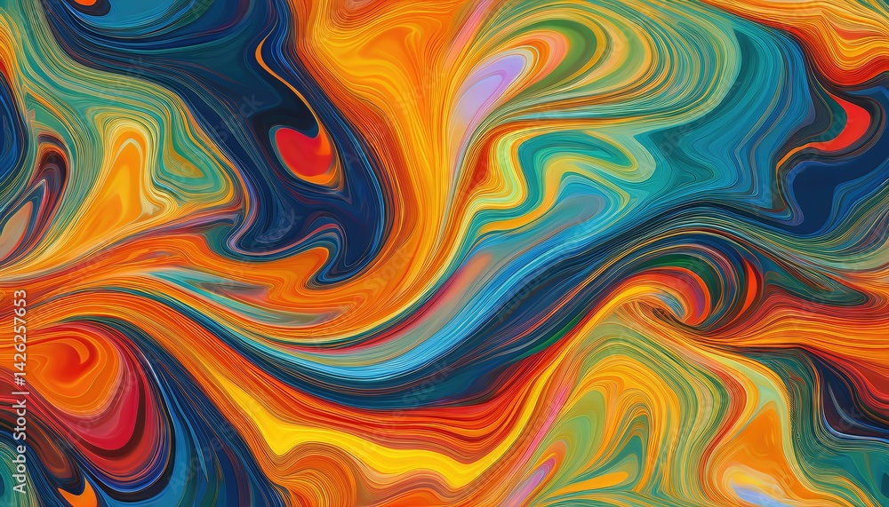 Luxurious Colorful Liquid Marble Pattern A Spectacular, Stunning Abstraction of Vibrant Hues and Rippling Textures, Evoking Elegance and Sophistication. Luxurious Colorful Liquid Marble Pattern A Spectacular, Stunning Abstraction of Vibrant Hues and Rippling Textures, Evoking Elegance and Sophistication.