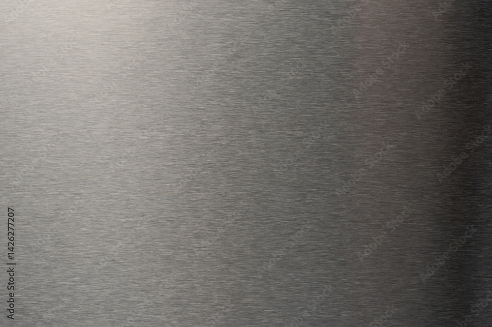 Smooth polished surface of grey alloy