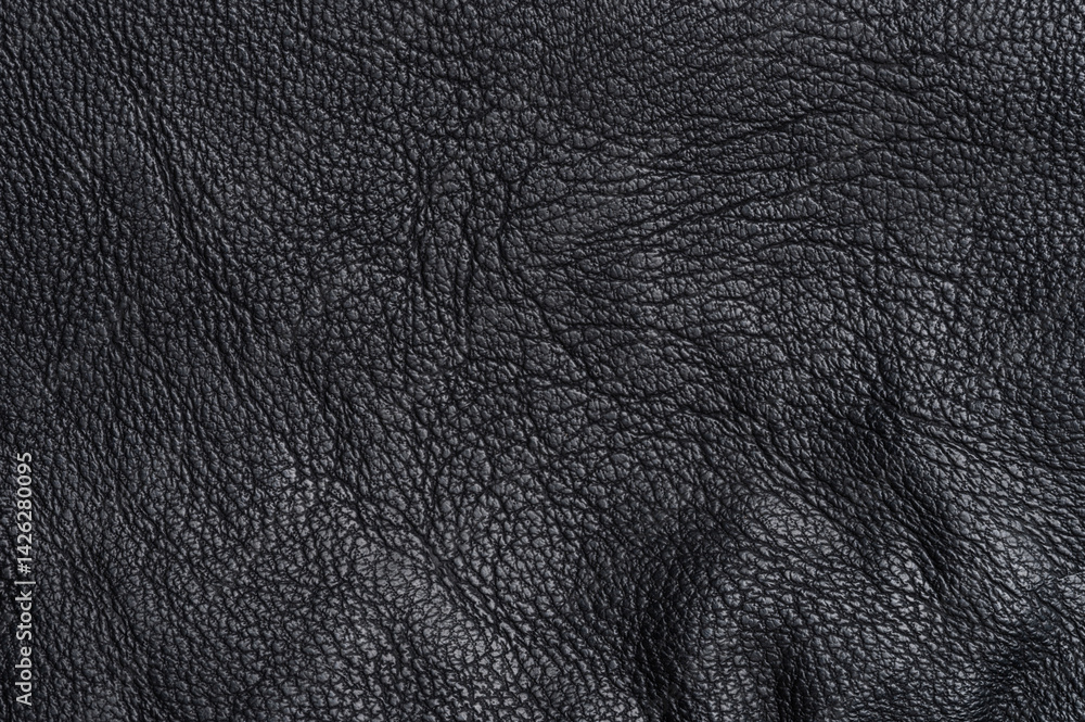 Black leather texture material