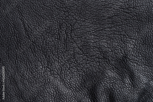 Black leather texture material