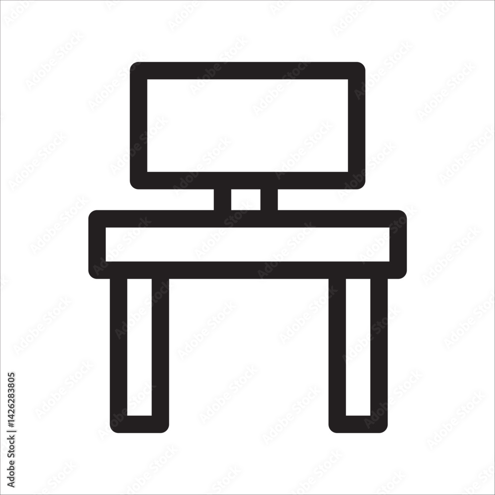 computer icon with white background computer icon with white background