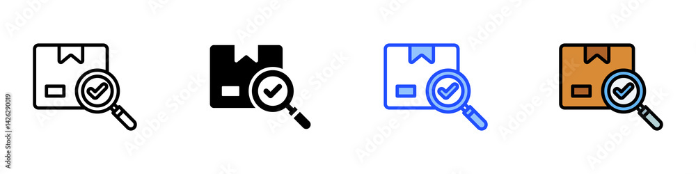 Analysis Icon Set With Multiple Style Collection Analysis Icon Set With Multiple Style Collection