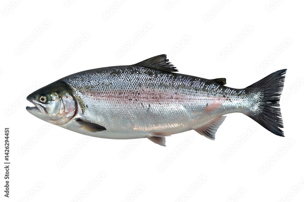 Naklejka premium Rainbow Trout Fish Illustration