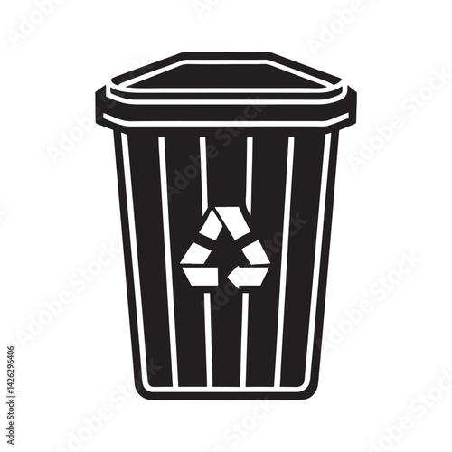 Trash can icon and Recycle icon