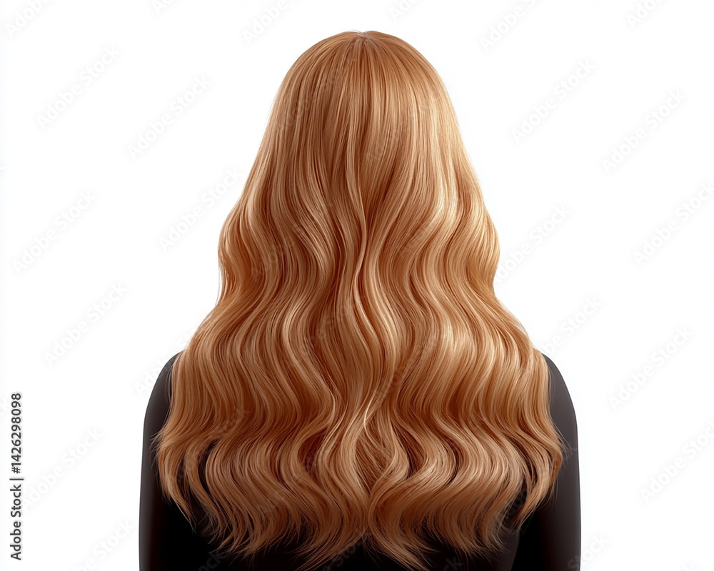 Naklejka premium Beauty girl with beautiful hair, hair styling