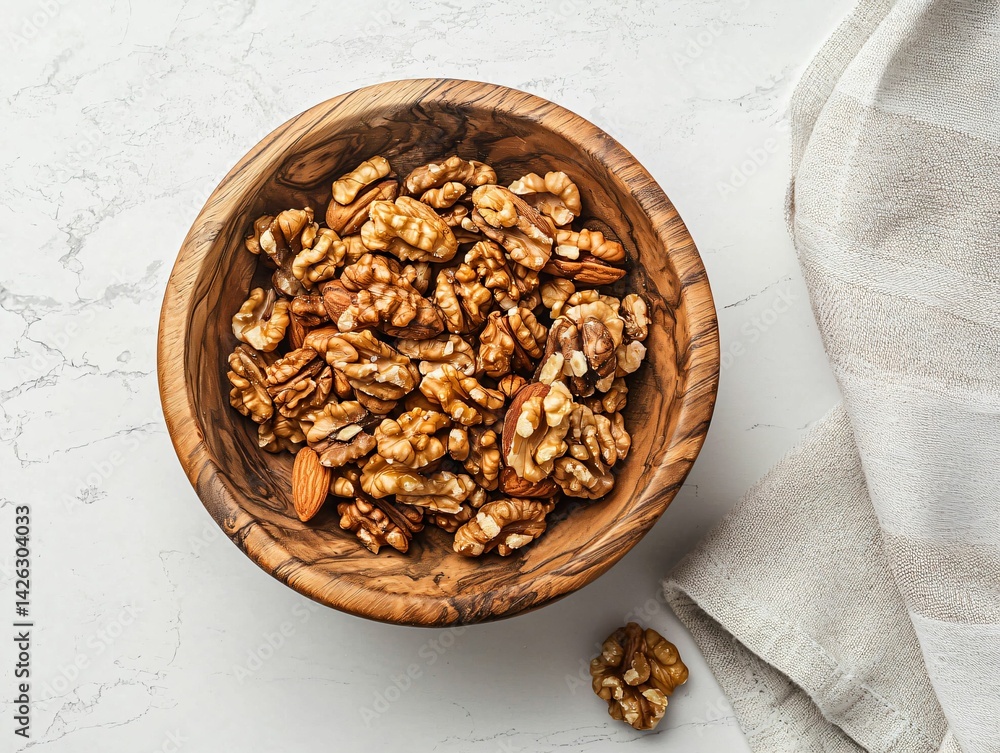 Walnuts and Almonds Bowl Walnuts and Almonds Bowl