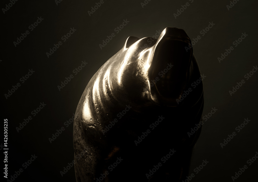 Bear Statue Roaring