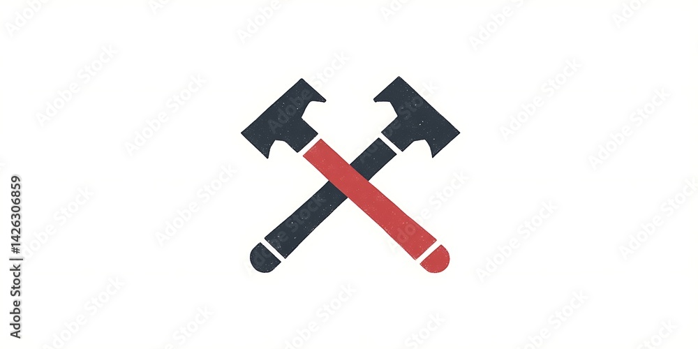 Crossed Hammers Symbol Crossed Hammers Symbol