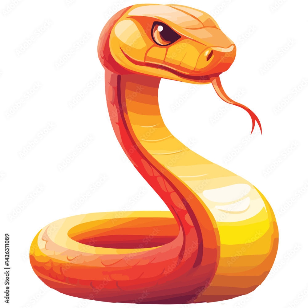 Fototapeta premium Uraeus (Cobra) – The sacred serpent, symbolizing divine authority