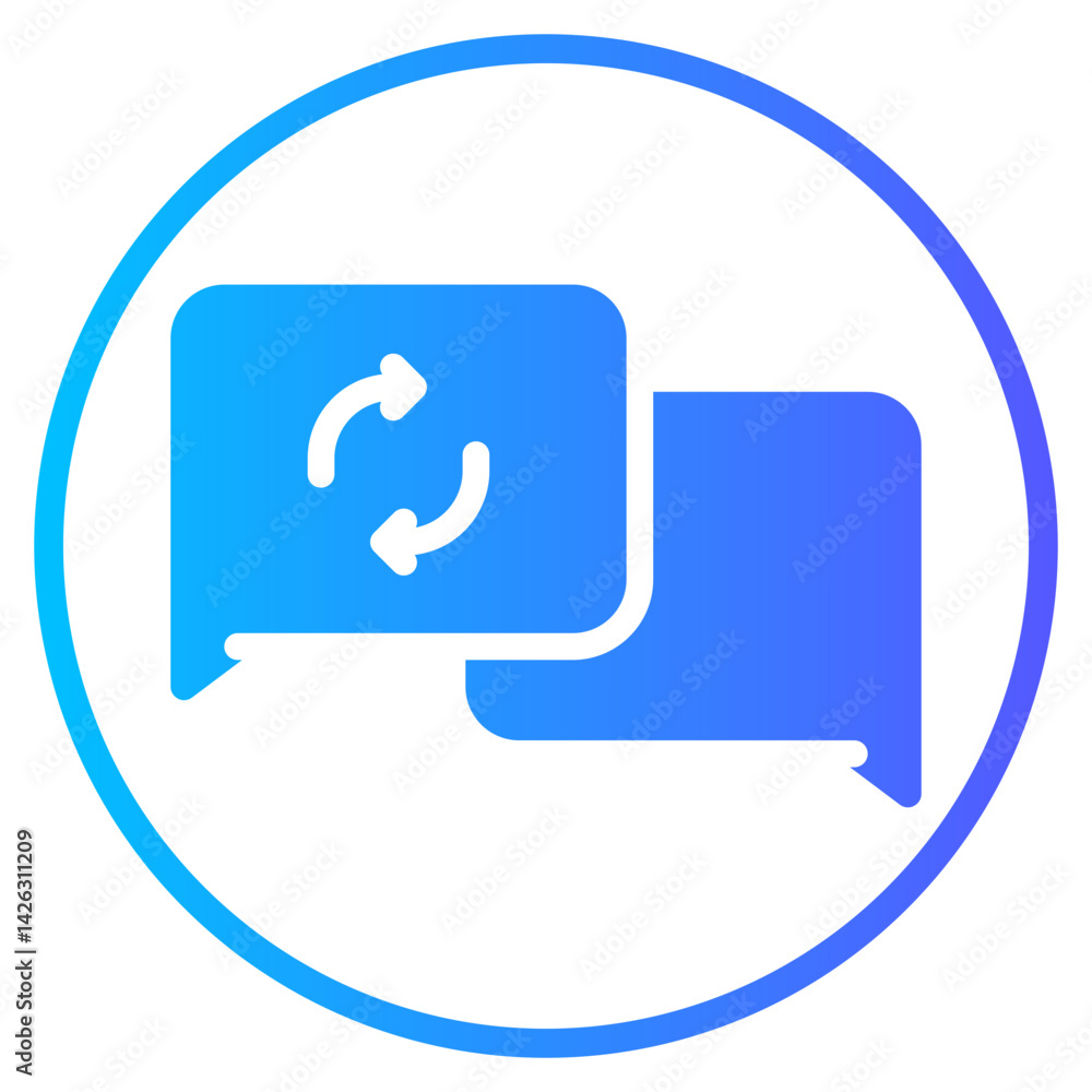 chat gradient icon chat gradient icon