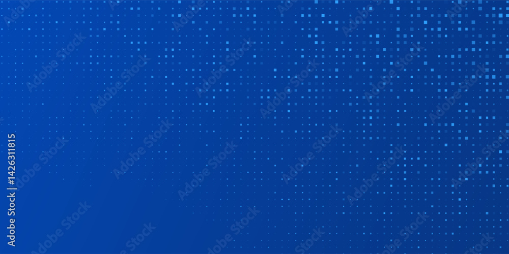 Fototapeta premium Blue Tech Finance Fintech Background Abstract Pixel Pattern. Abstract Business Tech Science Vector eps10.