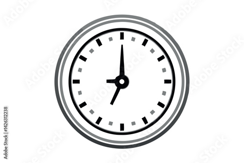 Set of stylish clock icons in various designs and colors, ideal for time related themes, digital designs, and educational projects, line art icon set