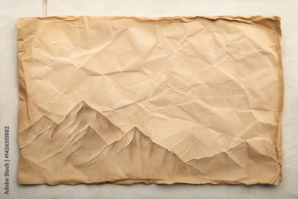 Obraz premium Aged Crumpled Paper Texture Background 