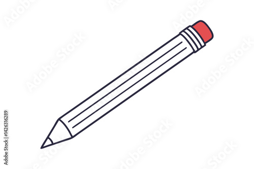 Minimalist Pencil Icon: Symbol of Writing and Creativity