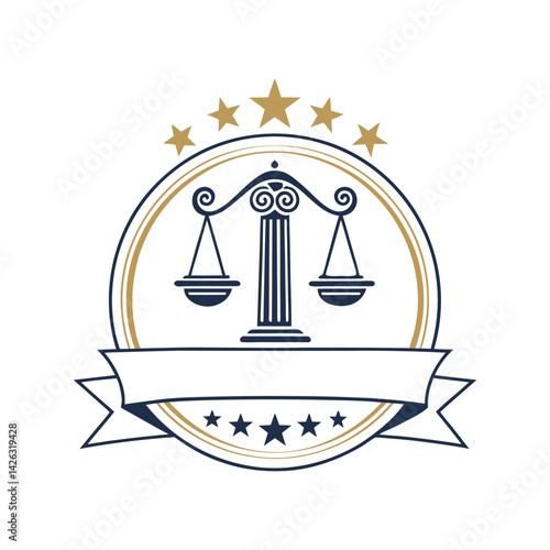 Unique justice law logo Modern and minimalist vector and abstract logo