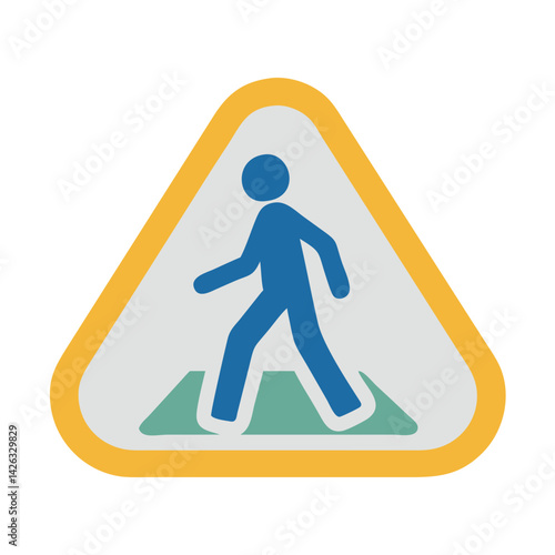 Pedestrian Crossing Sign: Warning for Safe Passage on the Road
