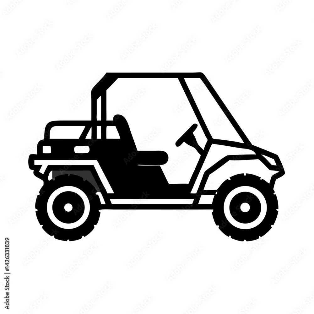 Fototapeta premium Abstract Outline, Silhouette with Minimalist Design Against a Dark Background