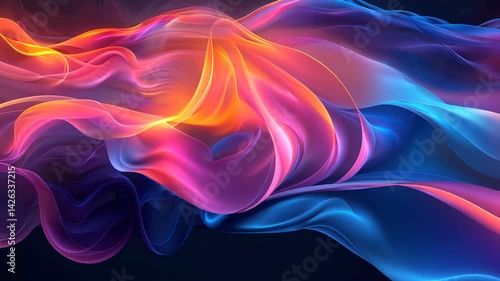 Wallpaper Mural Abstract Flowing Colors Torontodigital.ca